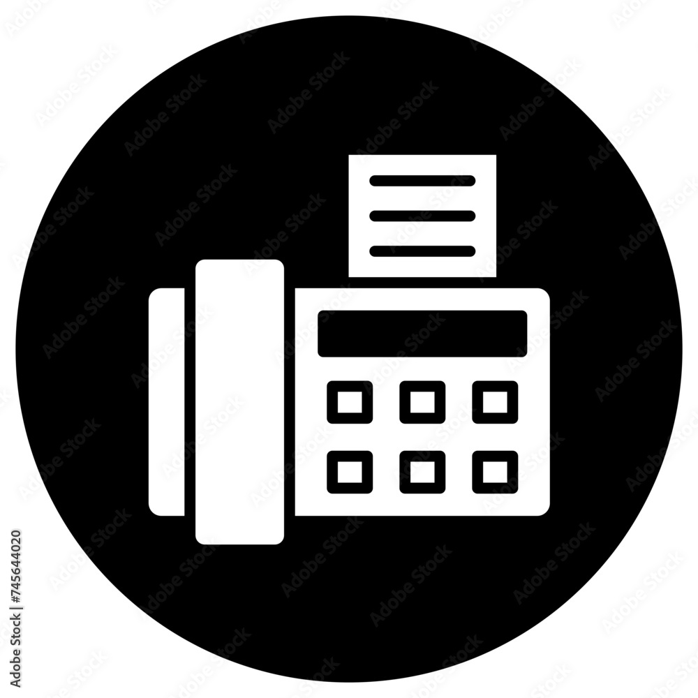 Fax Machine Vector Icon Design Illustration Fax Machine Vector Icon Design Illustration