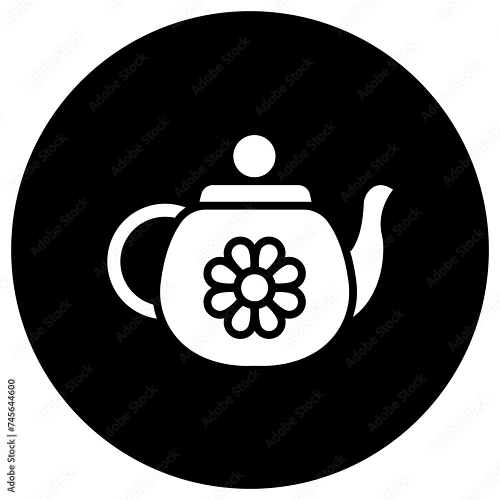 Fototapeta premium Teapot Vector Icon Design Illustration
