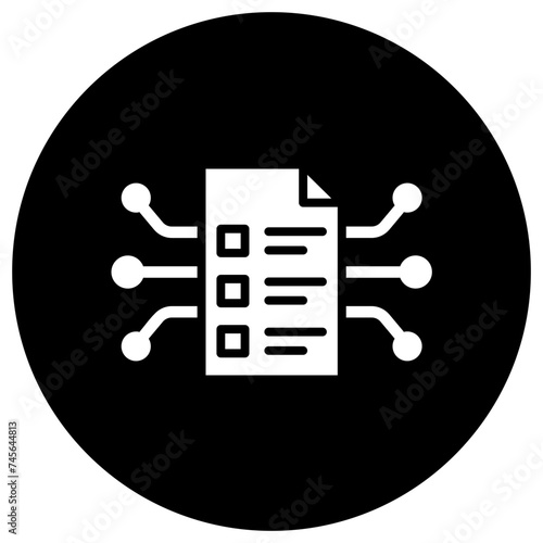 Smart Contract Vector Icon Design Illustration