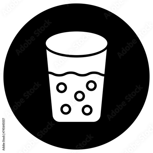 Shot Glass Vector Icon Design Illustration