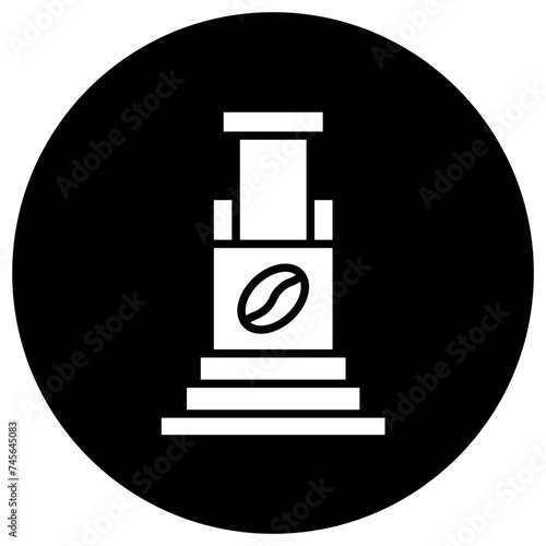 Aeropress Vector Icon Design Illustration