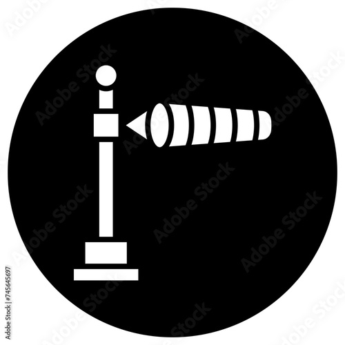 Windsock Vector Icon Design Illustration