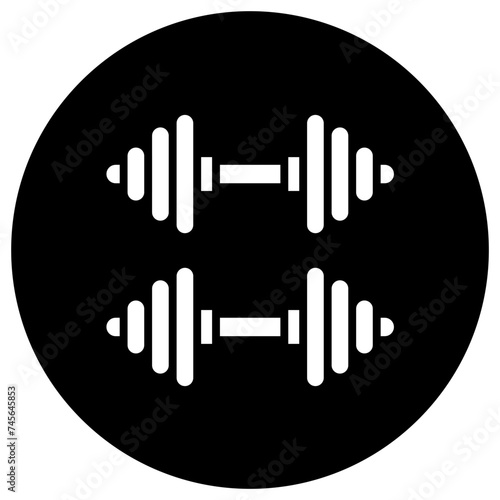 Barbell Vector Icon Design Illustration