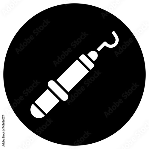 Dental Probe Vector Icon Design Illustration