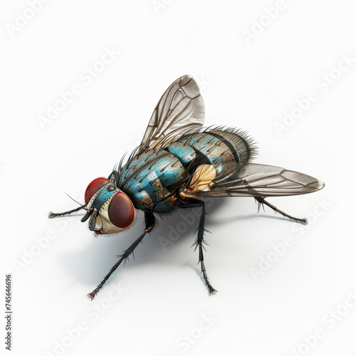 3d fly character on white background © Shaji