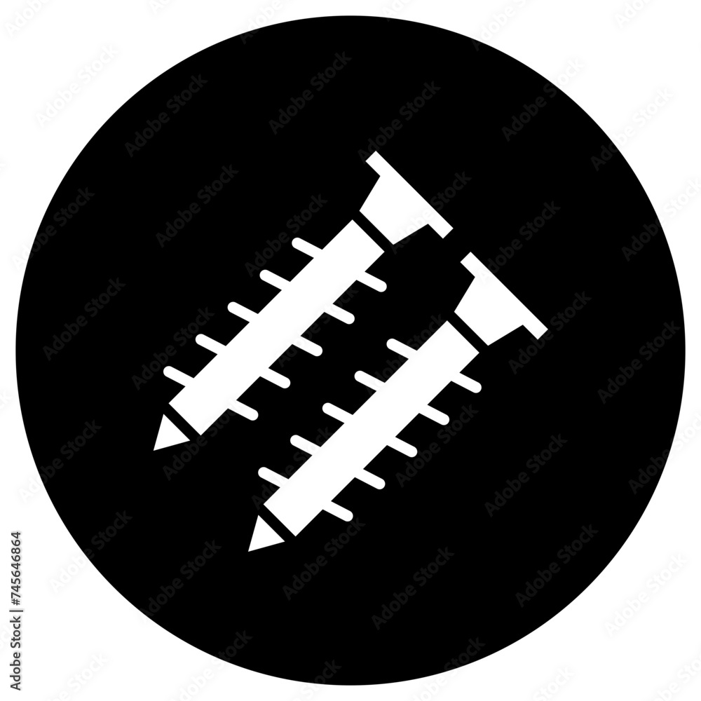 Screw Vector Icon Design Illustration Screw Vector Icon Design Illustration