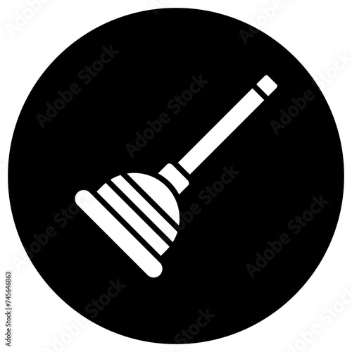 Plunger Vector Icon Design Illustration