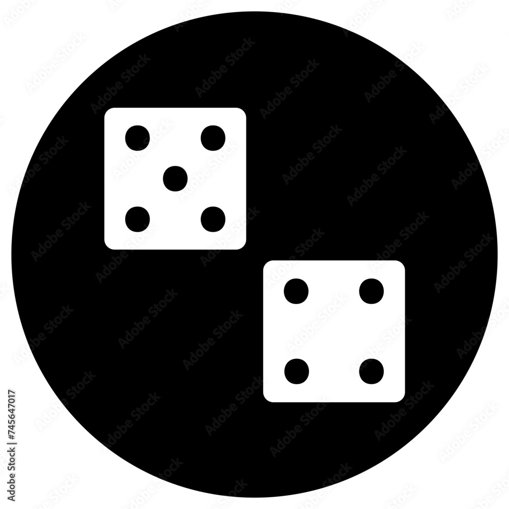Dices Vector Icon Design Illustration Dices Vector Icon Design Illustration