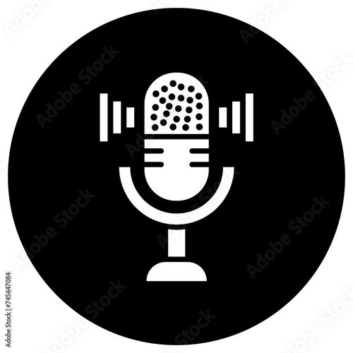 Microphone Vector Icon Design Illustration