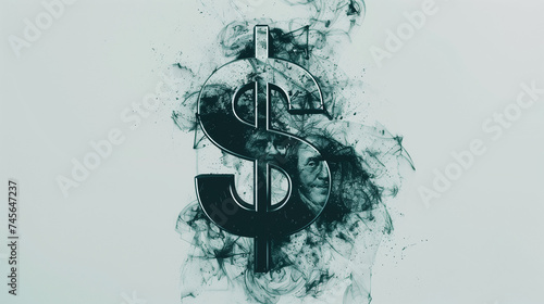 Generate an isolated image of the US dollar symbol ($) on a white background."