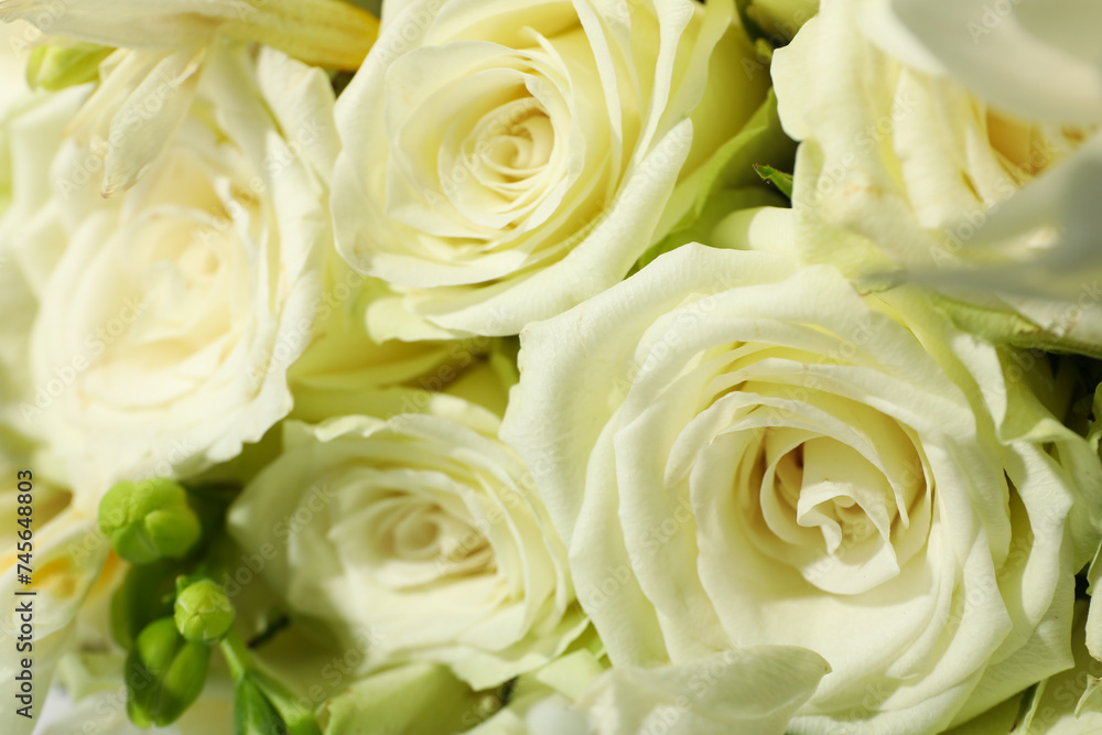 Bouquet of fresh flowers, close-up, side view. Bouquet of fresh flowers, close-up, side view.