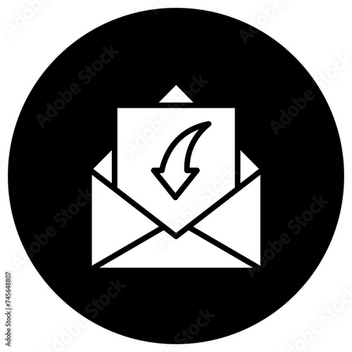 Receive Mail Vector Icon Design Illustration