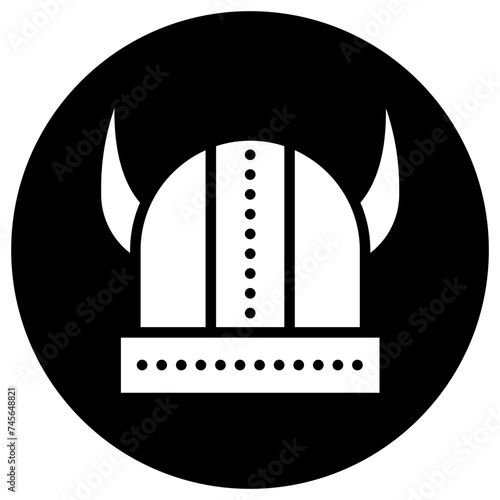 Viking helmet Vector Icon Design Illustration
