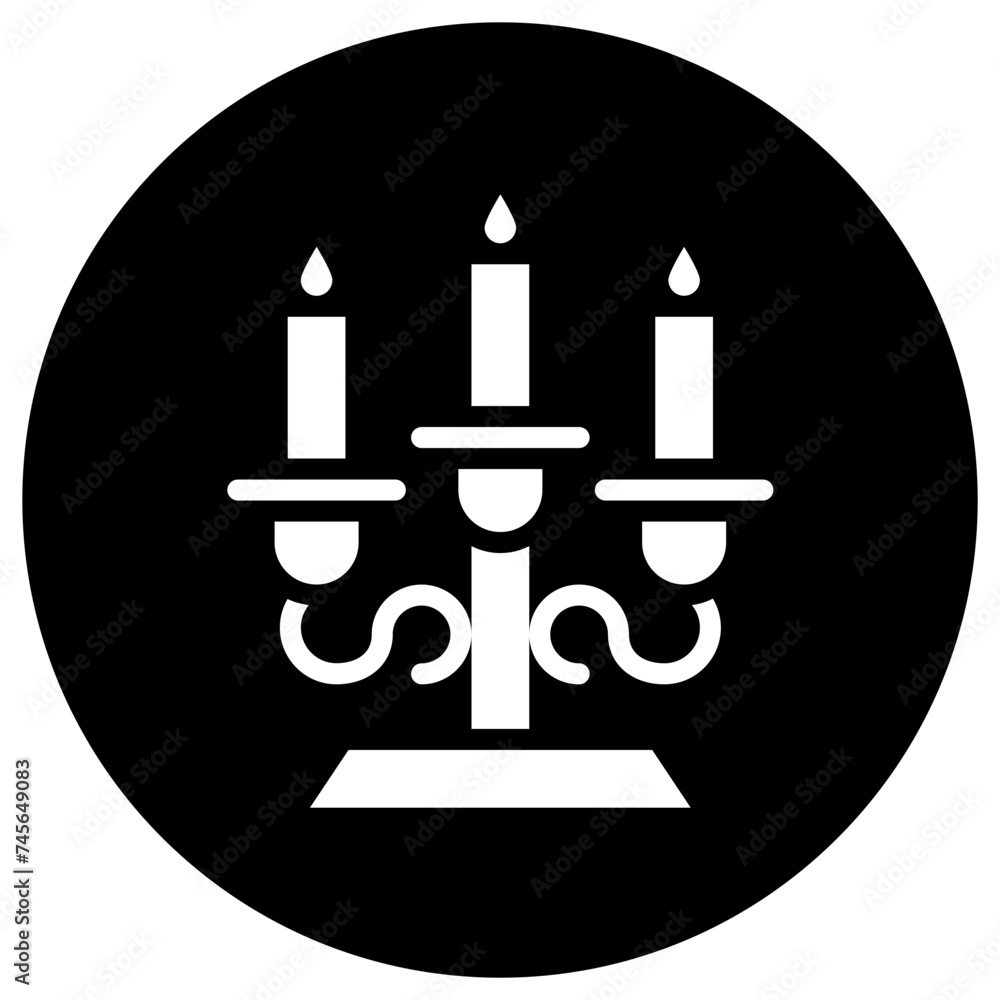 Candlestick Vector Icon Design Illustration Candlestick Vector Icon Design Illustration