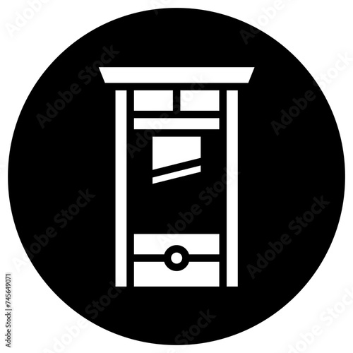 Guillotine Vector Icon Design Illustration