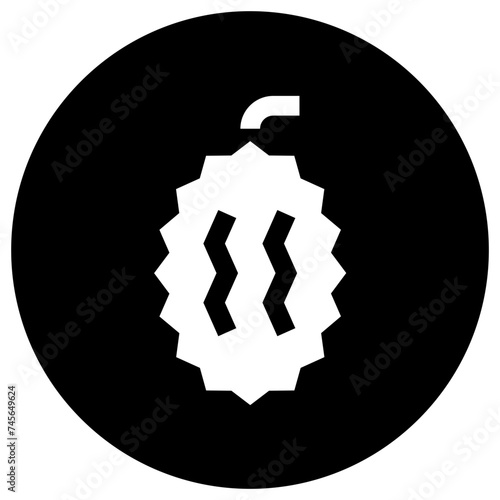 Durian Vector Icon Design Illustration