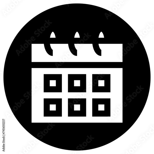 Calendar Schedule Vector Icon Design Illustration