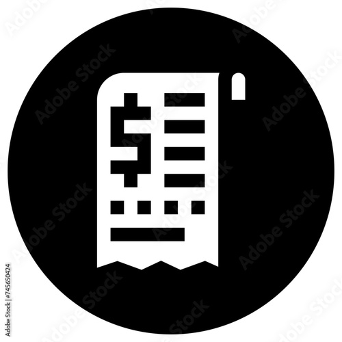 Bill Vector Icon Design Illustration