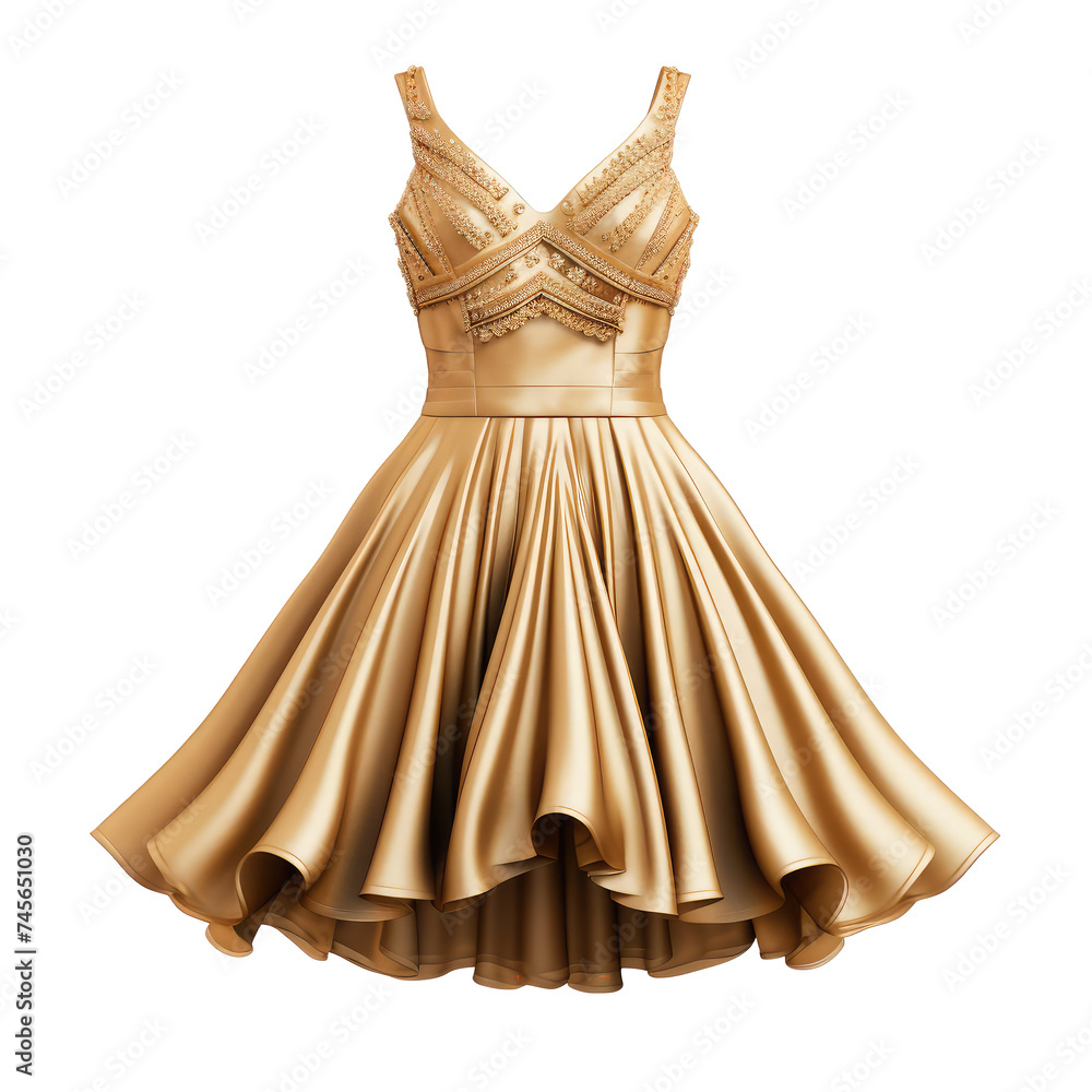 Obraz premium Beautiful dress isolated on white