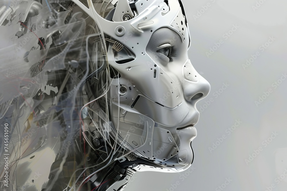 Visualizing a world where biotechnology and cybernetics blur the line between human and machine Visualizing a world where biotechnology and cybernetics blur the line between human and machine