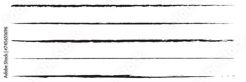 Strikethrough lines collection. Set of hand drawn freehand emphasis elements, underline, marker or ball pen line, crossed scribble stripe. Vector illustration., Eps 10.