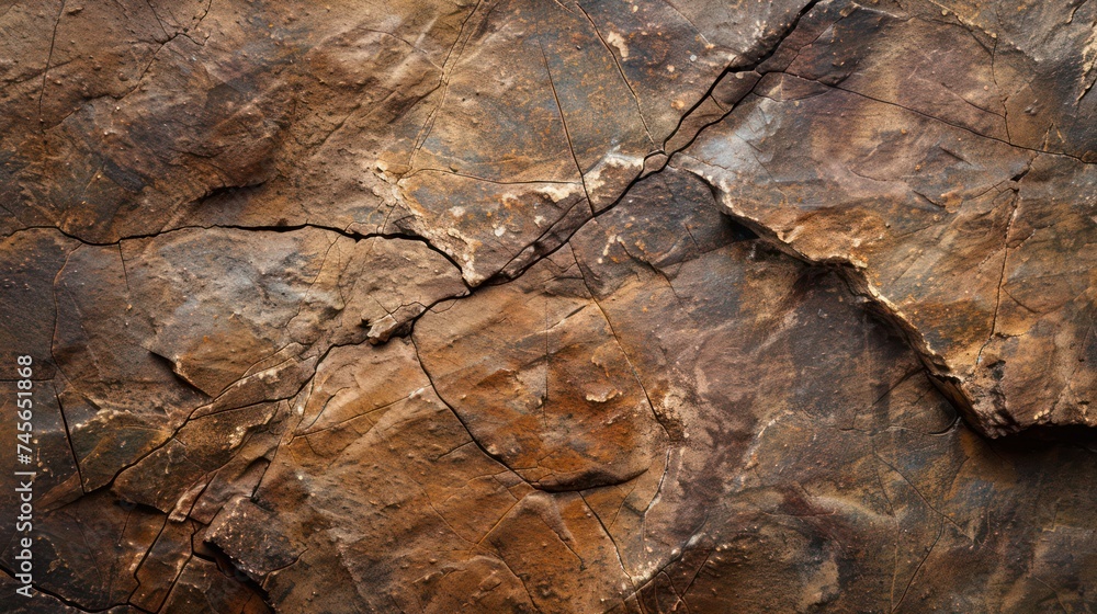 dark rock texture background. dark brown rough mountain surface

