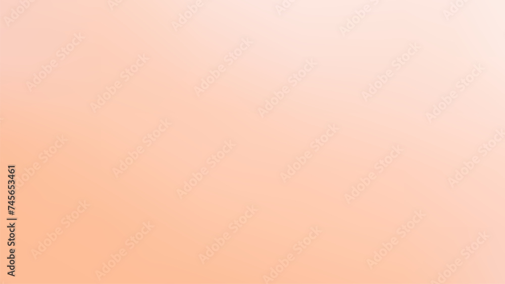 Abstract peach fuzz color vector banner. Blurred light fresh orange delicate gradient background. Pastel pink Liquid stains with free space banner. Vector gentle gradient backdrop - obrazy, fototapety, plakaty 