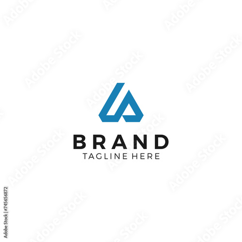 Minimalist letter A Logo concept Vector