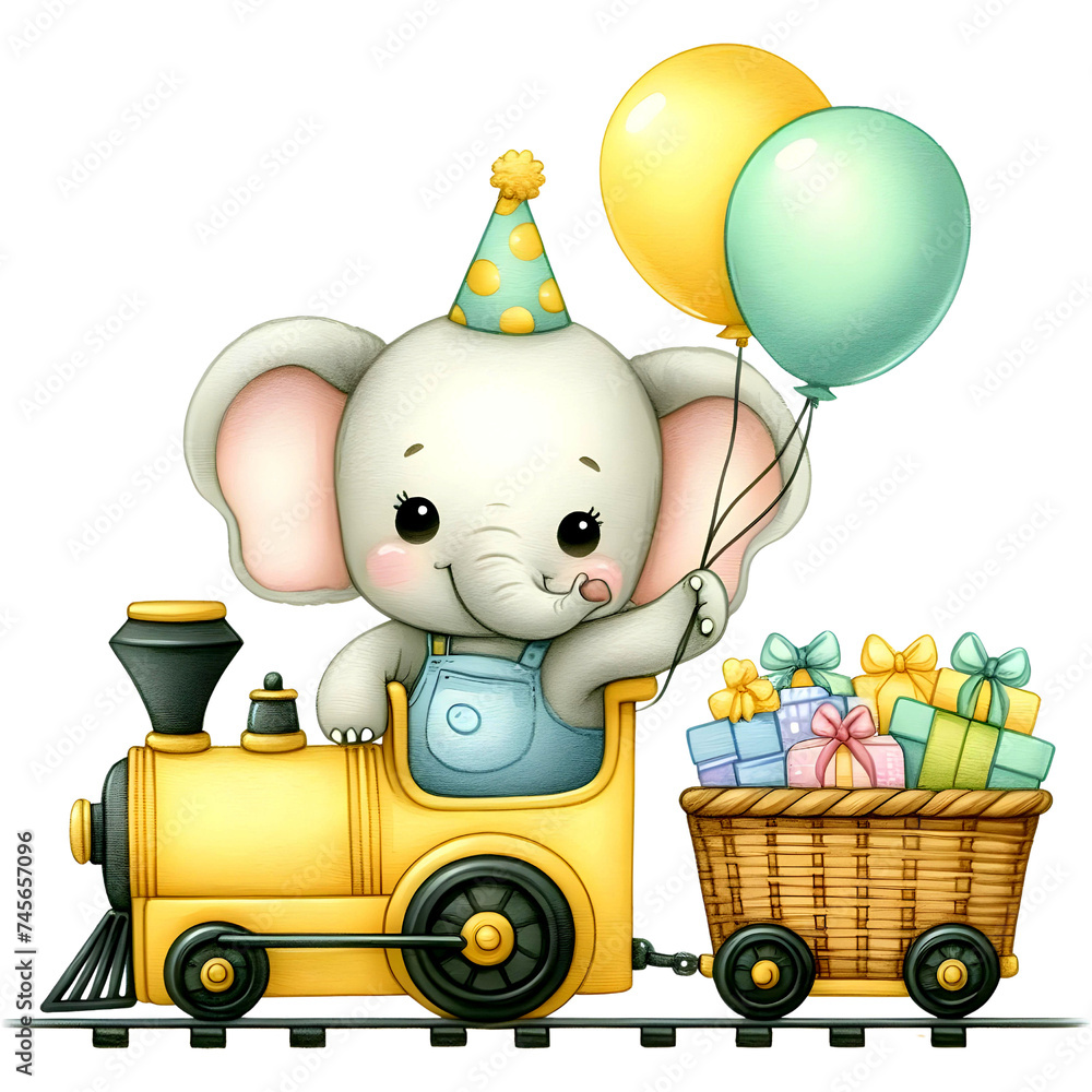 Obraz premium party elephant