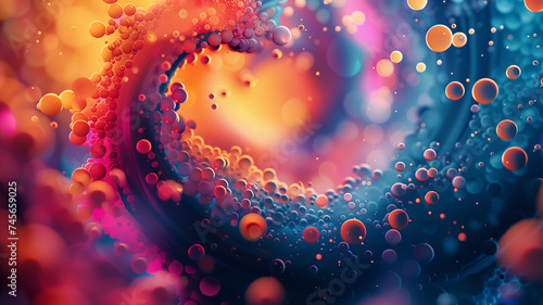 Abstract Colorful Background with Spirals. Suitable for modern design projects.