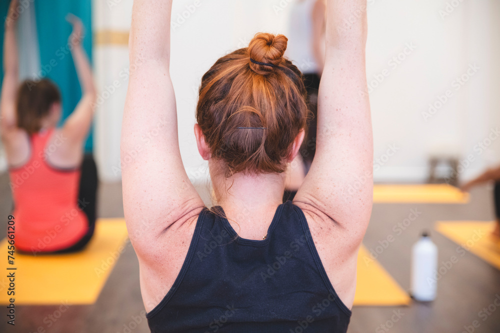 Fototapeta premium Woman Yoga class