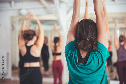 Woman Yoga class