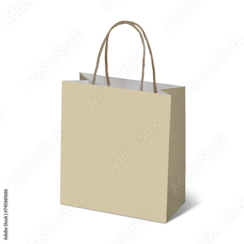 Black friday sales with shopping bag mockup template, PNG transparency with shadow