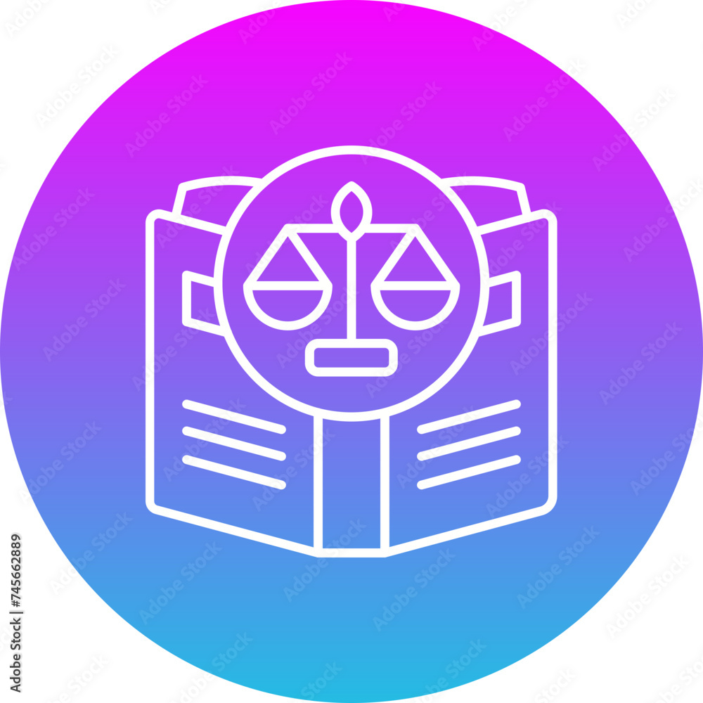 Law Book Icon Law Book Icon