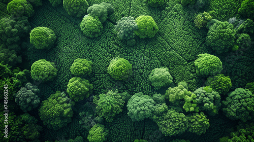 An aerial shot captures the stunning and intricate patterns of verdant rice terraces carved into the landscape  surrounded by tropical foliage.