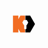 Letter K KD Key Vector Logo. K Safety and Security Letter Design Vector