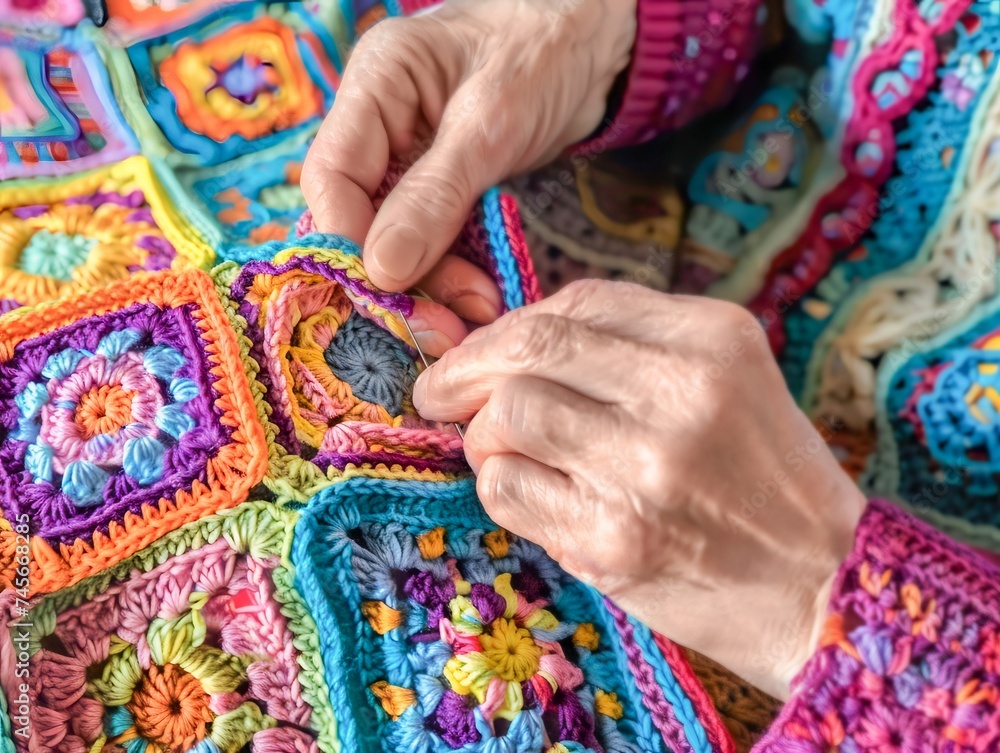 Granny Square Crochet Art Granny Square Crochet Art