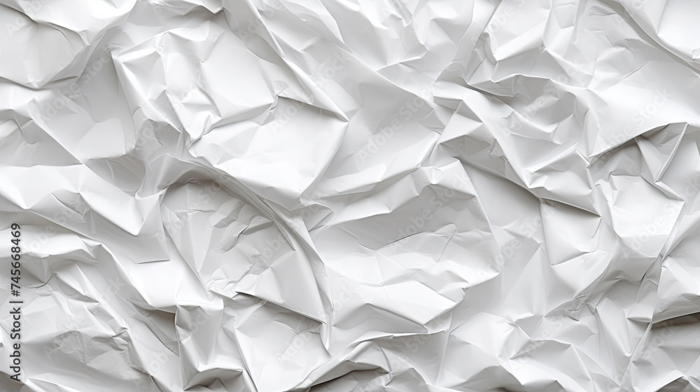 White creased paper. White creased paper.