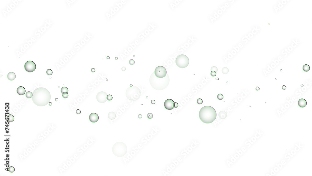 Abstract background with floating bubbles on a light gradient.