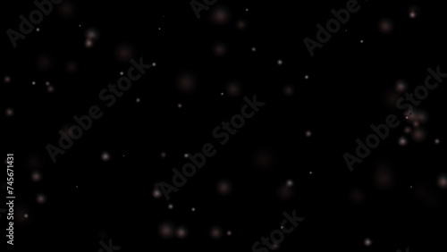 Abstract black background with subtle bokeh effect.