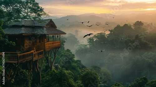 A sustainable treehouse per...