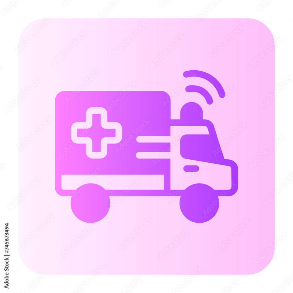 ambulance gradient icon ambulance gradient icon