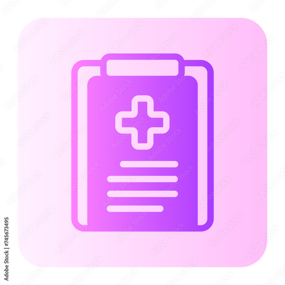 Obraz premium clipboard gradient icon