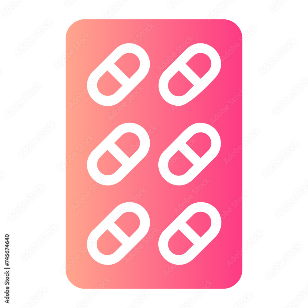 pill gradient icon pill gradient icon