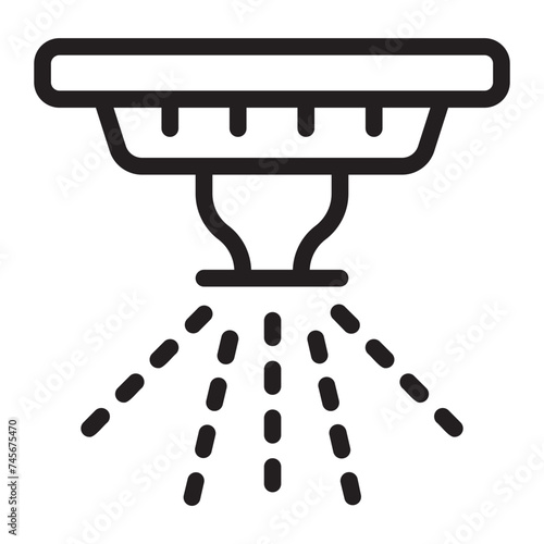 sprinkler line icon