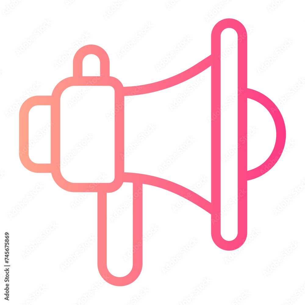 megaphone gradient icon