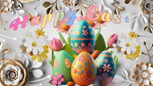 easter eggs holiday decoration