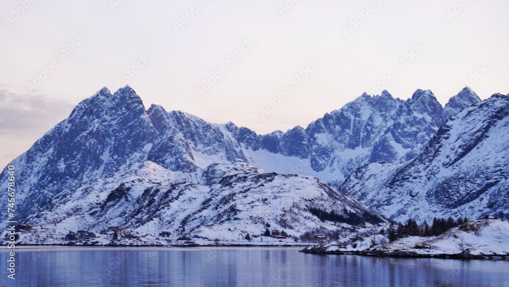 Snow mountain during winter season.