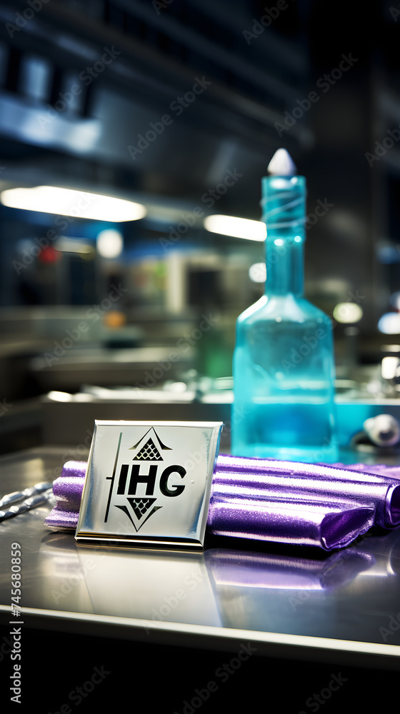 Safety First: Mercury Metal Bar in a Secure Science Laboratory Setting