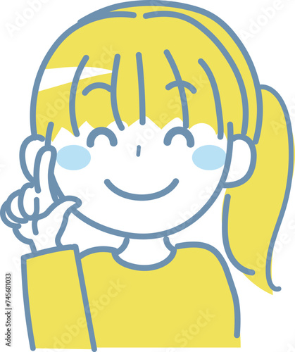 案内・紹介をする女性のイラスト2-2